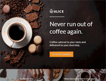 Tablet Screenshot of alice.com