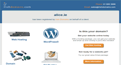 Desktop Screenshot of alice.ie
